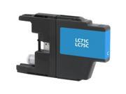 West Point Ink Cartridge Alternative for Brother LC 1240C LC 71C LC 75C Cyan