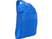 WIB Miami City Slim Backpack for up to 14.1 Notebook Tablet eReader Blue Twill Polyester
