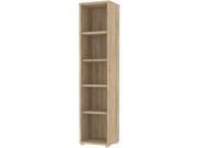 Tvilum Structure 5 Shelf Narrow Bookcase in Oak Structure