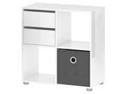 Tvilum Demi Bookcase with Cube in White Gloss