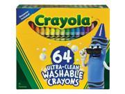 Crayola Ultra-Clean Washable Crayons, 64 Count