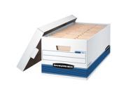 Bankers Box Stor/File Medium-Duty FastFold Storage Boxes with String & Button, Letter, 20/Ct (0070110)