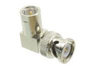 1pce BNC male plug to FME male plug right angle RF adapter connector