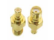 1pce Adapter SMA female jack to MCX male plug RF connector straight gold plating