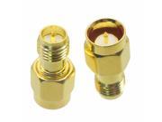 1pce Slide on Adapter RP.SMA female to SMA male connector gold plating push on