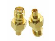 10pcs Adapter RP.SMA female plug to MMCX female jack RF connector straight F M