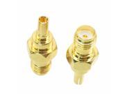 1pc Adapter CRC9 male plug to SMA female jack RF connector straight gold plating