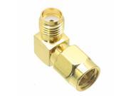10pcs SMA male to SMA female right angle in series RF adapter connector