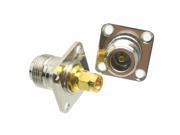 1pce N female jack to SMA male plug flange mount RF adapter connector