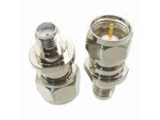 10pcs F male plug to SMA female jack RF coaxial adapter connector Nickel