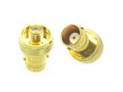 1pce BNC female jack to SMA female jack RF adapter connector gold