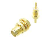 1pce Connector SMA female jack nut bulkhead solder for 1.13mm cable Straight