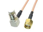 1pc Cable 6inch SMA male plug to FME female right angle RG316 Pigtail jumper cable