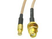 1pc Cable 8inch SMA female bulkhead to MCX male RG316 RF Pigtail jumper cable