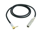 1pce 3.5mm 1 8 L plug to 6.35mm 1 4 jack TRS stereo DIY cable Canare L 2T2S 3M