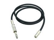1pce 3.5mm 1 8 jack to 6.35mm 1 4 plug TRS stereo DIY Canare cable L 2T2S 3M