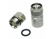 1pce Connector N male plug clamp for 1 2 corrugated cable RF connector center silver plated