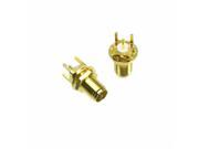 1pce Connector RP SMA female nut bulkhead solder for PCB mount RF connector
