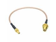 1pce Cable 6inch SMA female bulkhead to SMB male plug RG316 RF Pigtail jumper cable