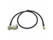 1pce Cable 20inch N male right angle to RPSMA male KSR195 RF Pigtail jumper cable