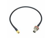 1pce Cable 12inch BNC female bulkhead to SMA male KSR195 RF Pigtail jumper cable