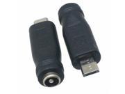 2pcs Adapter Universial V8 Micro USB M to 5.5x2.1mm F DC Power Supply Charger