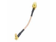 cable MCX male lengthen 90° to SMA female right angle RG316 85mm pigtail FPV UAV