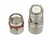 1pc Connector UHF SO239 female clamp 1/2 1pc Connector UHF SO239 female clamp 1/2