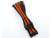 Kobra Cable MAX 24pin MB Extension Black UV Orange 16in.