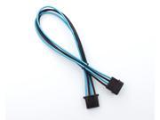Kobra Cable MAX 4pin Molex Extension Black UV Aqua 24in.