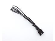 Kobra Cable MAX 4pin P4 Molex Extension Black Silver 16in.