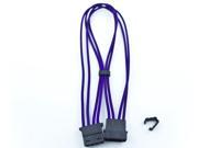 Kobra Cable MAX 4pin Molex Extension Purple 24in.