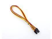 Kobra Cable MAX 4pin P4 Molex Extension Yellow Red 8in.