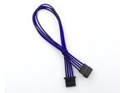 Kobra Cable MAX 4pin Molex Extension Black Blue 16in.