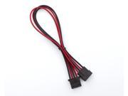 Kobra Cable MAX 4pin Molex Extension Black Red 16in.