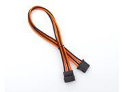 Kobra Cable MAX 4pin Molex Extension Black UV Orange 16in.