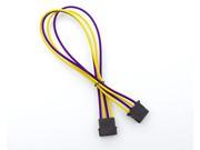 Kobra Cable MAX 4pin Molex Extension Purple Yellow 16in.
