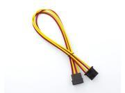 Kobra Cable MAX 4pin Molex Extension Yellow Red 24in.