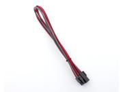 Kobra Cable MAX 4pin P4 Molex Extension Red Silver 24in.