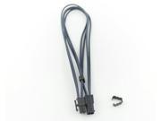 Kobra Cable MAX 4pin P4 Molex Extension Steel Blue 24in.