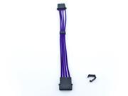 Kobra Cable MAX 4pin Molex Extension Purple 8in.