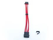 Kobra Cable MAX 4pin Molex Extension Red 8in.