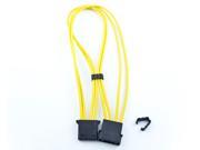 Kobra Cable MAX 4pin Molex Extension Yellow 16in.