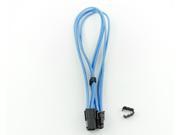 Kobra Cable MAX 4pin P4 Molex Extension UV Aqua 24in.