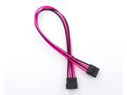 Kobra Cable MAX 4pin EZ Pinch Molex Extension Black UV Pink 24in.