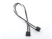 Kobra Cable MAX 4pin EZ Pinch Molex Extension Black White 24in.