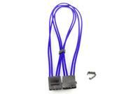 Kobra Cable MAX 4pin EZ Pinch Molex Extension Blue 24in.