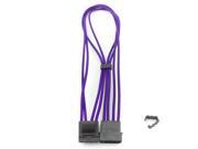 Kobra Cable MAX 4pin EZ Pinch Molex Extension Purple 24in.
