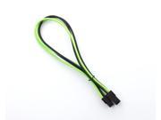 Kobra Cable MAX 4pin P4 Molex Extension Black UV Green 8in.