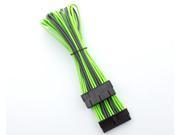 Kobra Cable MAX 24pin MB Extension UV Green Silver 8in.